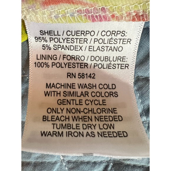 London Time Floral Dress Womens Size 10P Elastic Waist Short Sleeve Back Zip NWT - Picture 10 of 12